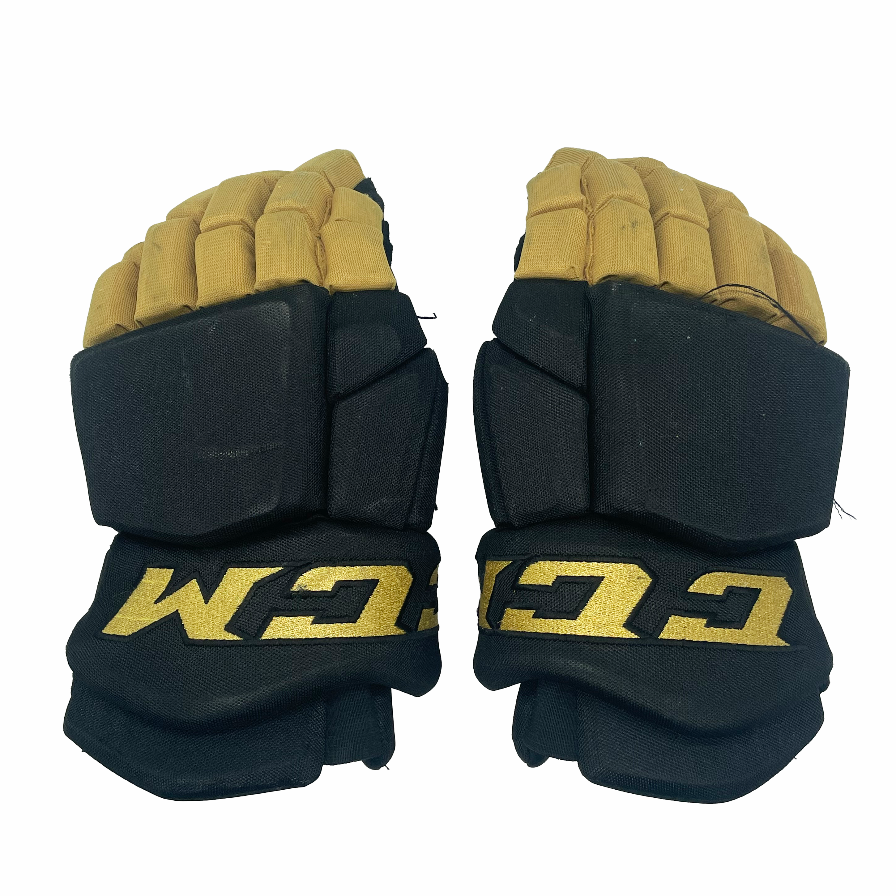 CCM HGTKPP - Gant de hockey d'occasion NHL Pro Stock - Golden Knights de Vegas (noir/or)